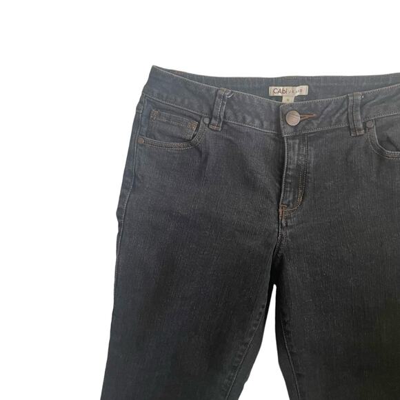 CAbI Women Jeans 8 Black Skinny Leg Stretch Streetwear Y2K Sustainable Denim - Picture 8 of 14
